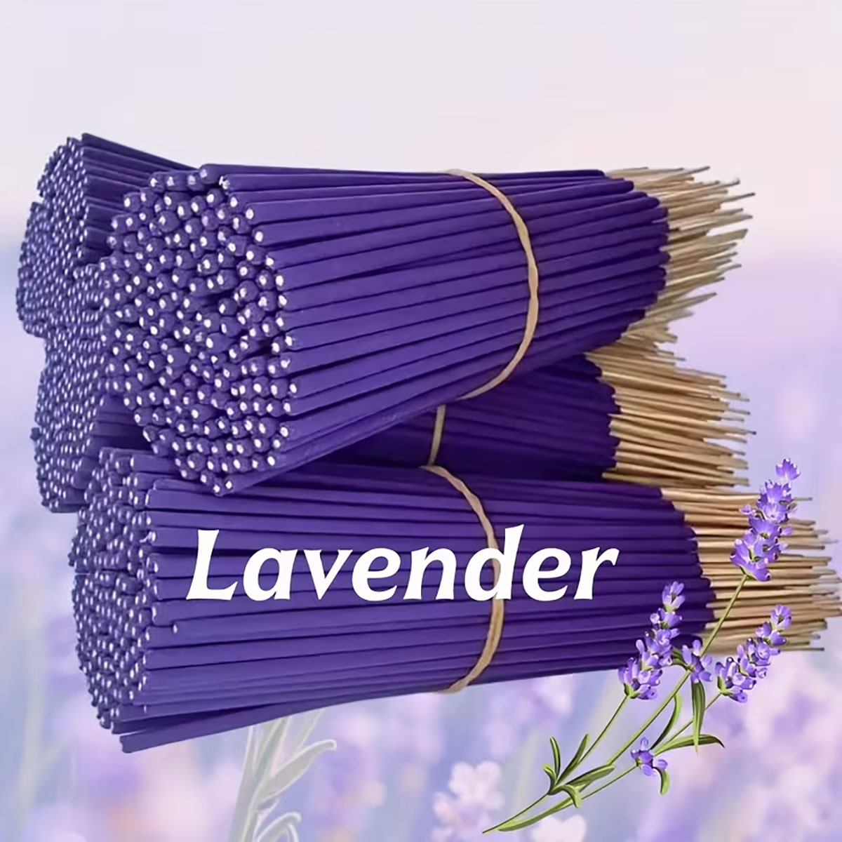 Home Fragrance Non Toxic - Lavanta Premium Aromaterapi Tütsü Çubukları, 8.