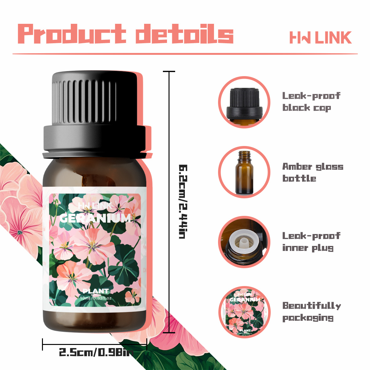 Geranium Esansiyel Yağları 10m - Home Fragrance Gift incelemesi ve fiyatı